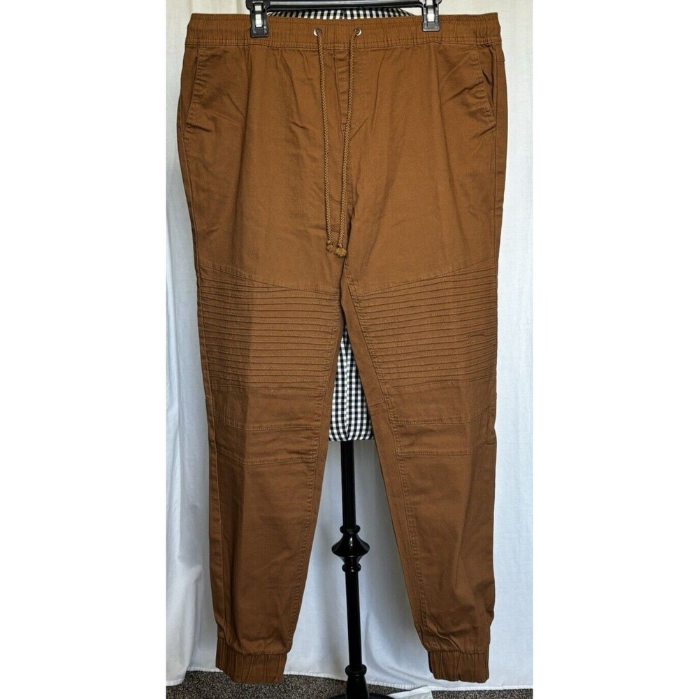 Phat Farm Stretch Mens Jogger Pants Size 3XL Brown Tobacco NWT Retail $50
